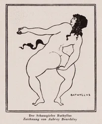 Bathyllus, Romeinse danser en pantomimusartiest (pen en inkt)