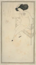 Karikatuur van J.M. Whistler