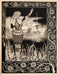 Hoe Sir Bedivere het zwaard Excalibur in het water wierp