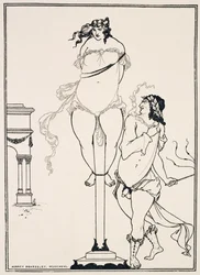 Juvenal geselt vrouw,1896 (gravure)