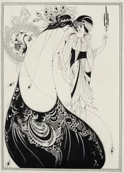 De pauwenrok, illustratie voor de Engelse editie van Salome van Oscar Wilde (1854-1900), 1893