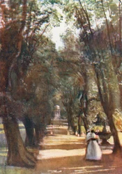 Rome: Ilex Avenue in de Villa Borghese