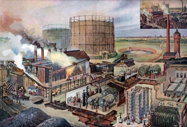 Gasfabriek, ca. 1880