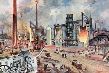 Staalindustrie in Duitsland, ca. 1880