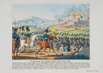 De bestorming van het Brailov-fort op 15 juni 1828