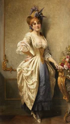 Een jonge schoonheid, 1884