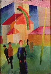 Kerk Versierd met Vlaggen
