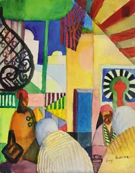 In de bazaar, 1914