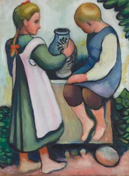 Kinderen bij de fontein II