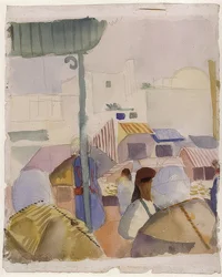 Markt in Tunis (II). 1914