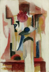 Studie van een fel verlichte etalage, 1913
