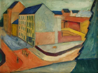 Onze straat met renbaan, Bonn, 1913