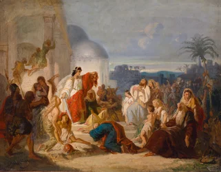 Duits: Judith toont de Bethuliërs het afgehakte hoofd van Holofernes