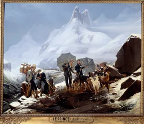 Landschap van Susten (Zwitserse Alpen)