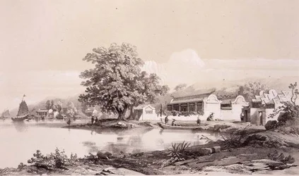 Mandarijnshuis aan het Macao-Canton kanaal, plaat 20 uit 