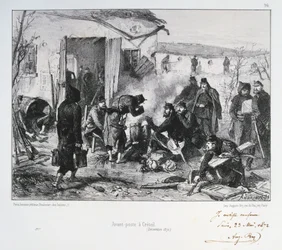 Franse voorpost bij Créteil, Beleg van Parijs, Frans-Pruisische Oorlog, december 1870 1872