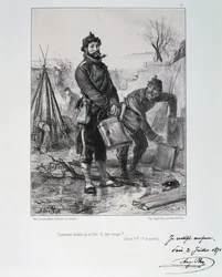 Soldaten van de Garde Nationale, Beleg van Parijs, 1870-1871