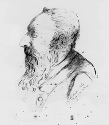 Portret van beeldhouwer Auguste Rodin