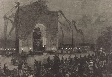 Begrafenis van Victor Hugo. De Waken, 1885
