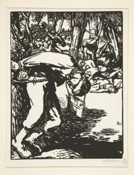 Les Francs-Tireurs (Scherpschutters), uit La Guerre de 1914, eerste serie, nr. 11