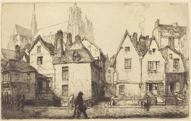 Oude huizen in Amiens Vieilles maisons à Amiens