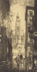 Rue de la Montagne-Sainte-Genevieve, Parijs, 1906