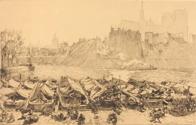 De grote appelmarkt, 1891