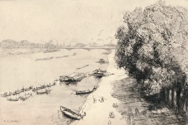 De Seine bij de Pont National, 1915