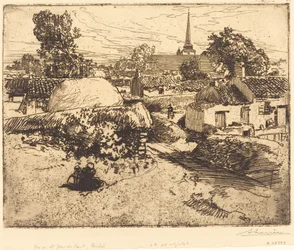 Zicht op St.-Jean-de-Mont, Vendee