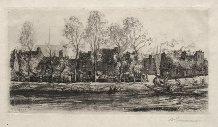 Amiens, de Oevers van de Somme