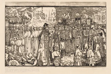 De Processie van het Fête-Dieu in Nantes