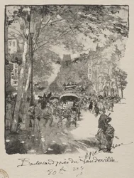 Le Boulevard bij het Vaudeville