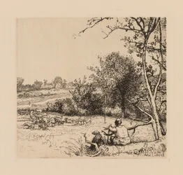 Auguste Lepère: De omgevallen appelboom, Picardië