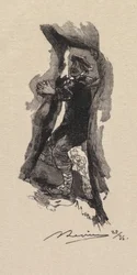 Fontainebleau bos: Pas van de zeven grotten La Forêt de Fontainebleau..., 1890