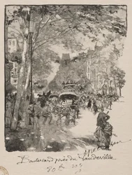 Le Boulevard bij het Vaudeville