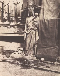 Beeld van Maagd en Kind, Notre Dame, Parijs, 1853-1854