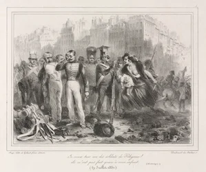 Album van 1831: Ik wil een van Polignacs soldaten doden. Ze spaarden mijn kind niet