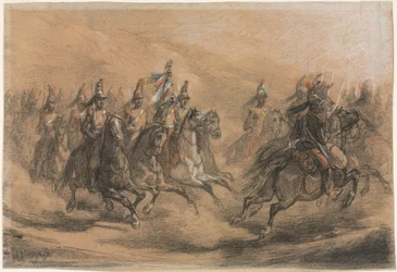 Cavaleriecharge, ca. 1840