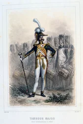 Tamboer-majoor van de Grenadiers-à-Pied, 1859
