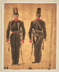 Studie van militair uniform: artillerie
