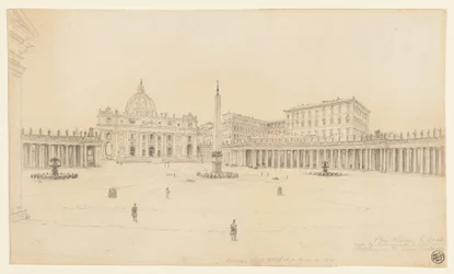 Gezicht op het Sint-Pietersplein, Rome