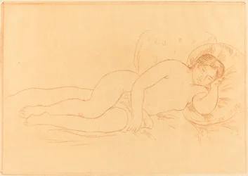 Vrouwelijk Naakt Liggend (Femme nue couchée)