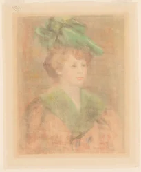Dame met groene hoed (Mlle. Dieterle?)