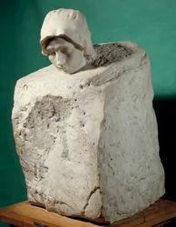 La Pensée. Beeldhouwwerk door Auguste Rodin (1840-1917) 1886-1889. Parijs, Musée Rodin