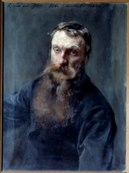 Portret van de beeldhouwer Auguste Rodin