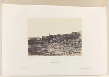 Bekken van Birket-es-Soultan buiten de oude stadsmuur van Jeruzalem