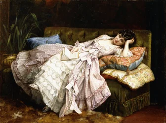 Een liggende schoonheid, 1877