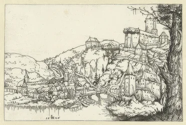 Uitzicht op Passau. 1546