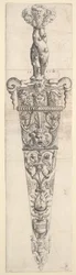 Ontwerp voor een dolk en schede, 1543