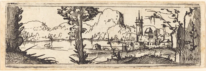 Landschap met Meer en Stad, 1545